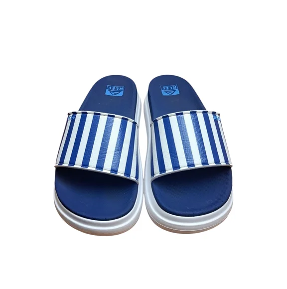 Reef Cushion Bondi Bay Bluestone Slide Sandal Women's Size 9 Beach Boat Summer - Picture 6 of 12